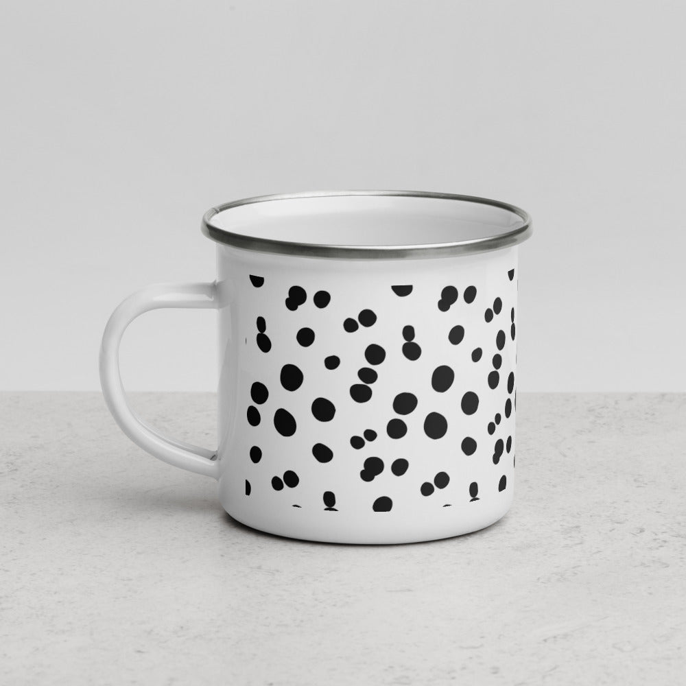 Polka Dot Enamel Mug