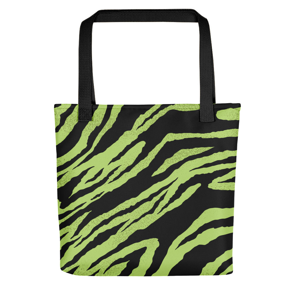 Green Tiger Print Tote