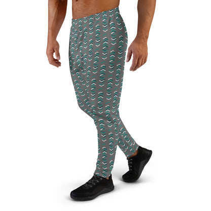 Long Pattern Gray Men's Joggers