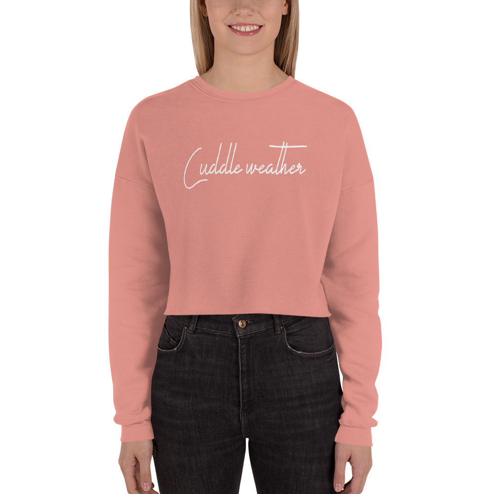 Cuddle weather Crop Sweatshirt
