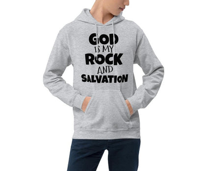 God Is My Rock And Salvation Hooded Sweatshirt - Unisex - Bloom Seventy Seven