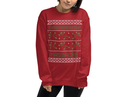 Funny Gingerbread Massacre Ugly Christmas Sweatshirt - Unisex