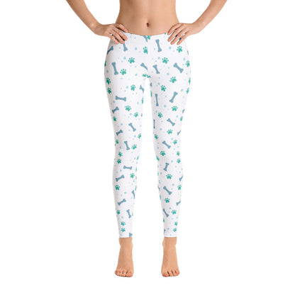 Cute Dog Lover Pattern Leggings - Bloom Seventy Seven