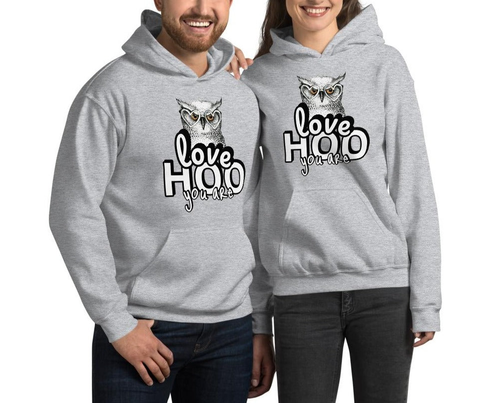 Couple Hooded Sweatshirts, Love HOO You Are
