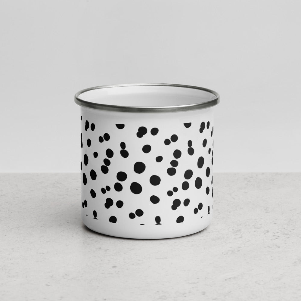 Polka Dot Enamel Mug