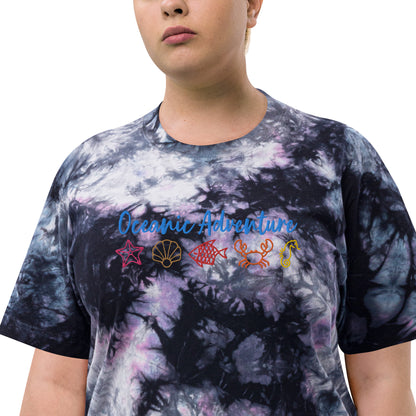Oceanic Adventure Oversized Tie-dye T-Shirt