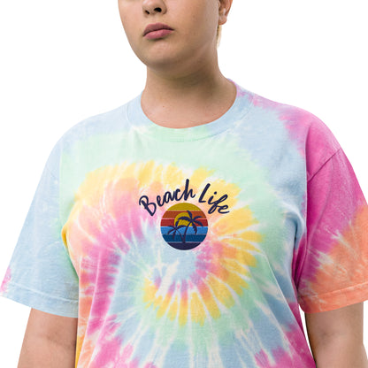 Beach Life Oversized Tie-dye T-Shirt