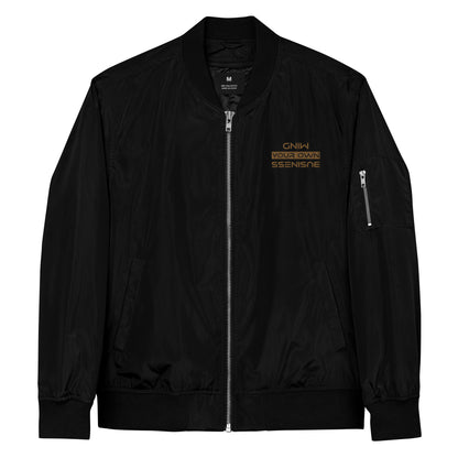 Mind Your Own Business Premium Recycled Bomber Jacket