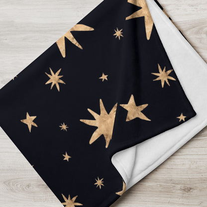 Starry Night Throw Blanket 50″ × 60″