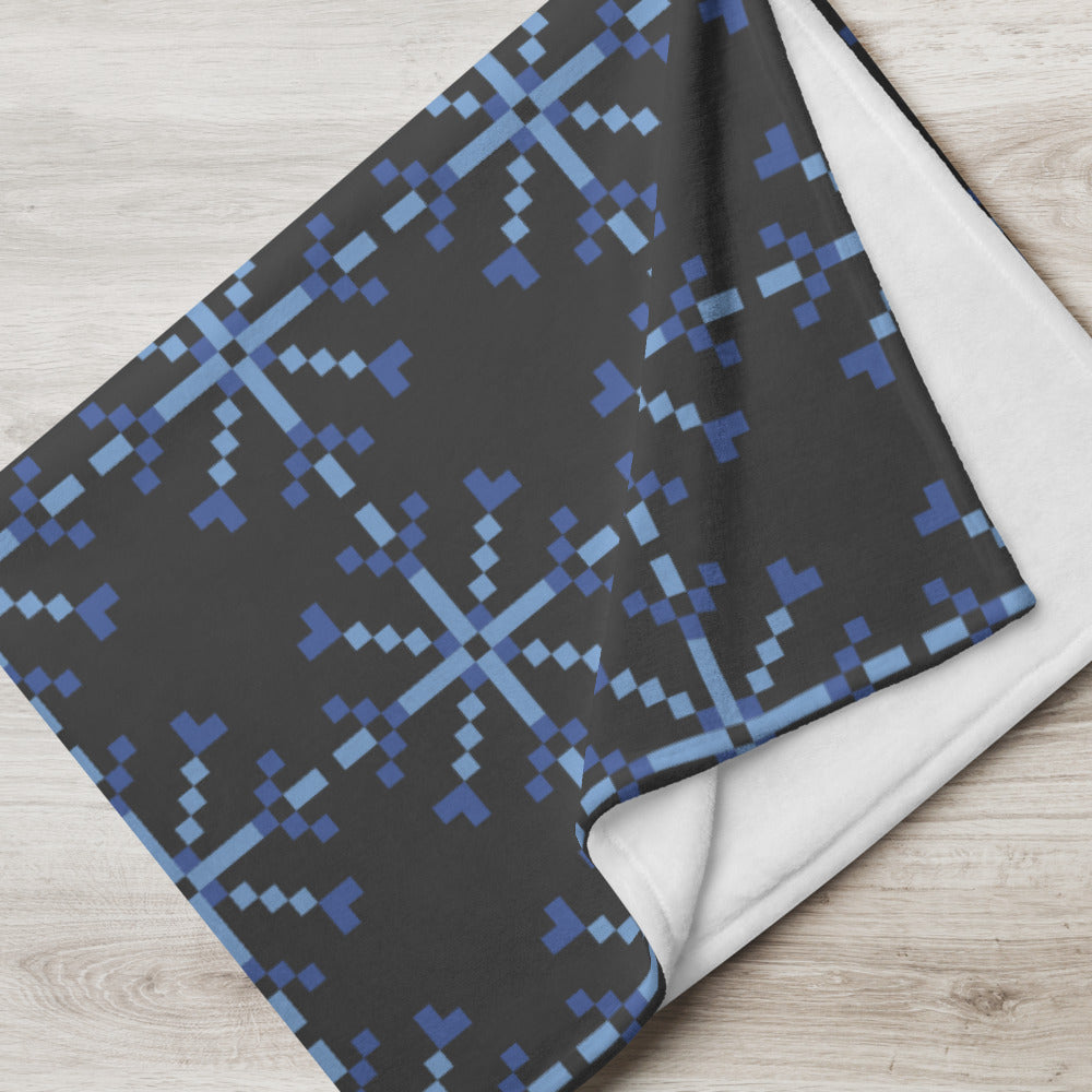 Snowflakes Throw Blanket - 50″ × 60″ (127 × 153 cm)