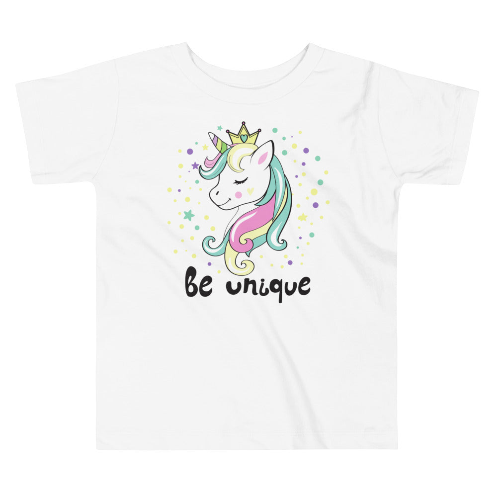 Be Unique Unicorn Toddler Short Sleeve Tee