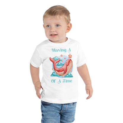 Having A Whale Of A Time Cute Toddler Tee