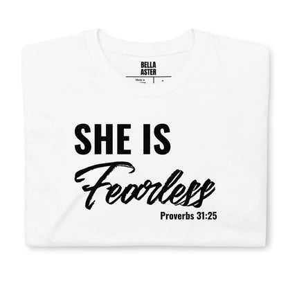 She Is Fearless Shirt,  Proverbs 31:25 Shirt, Christian Shirt, Religious Shirt,