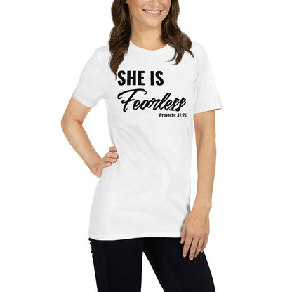 She Is Fearless Shirt,  Proverbs 31:25 Shirt, Christian Shirt, Religious Shirt,