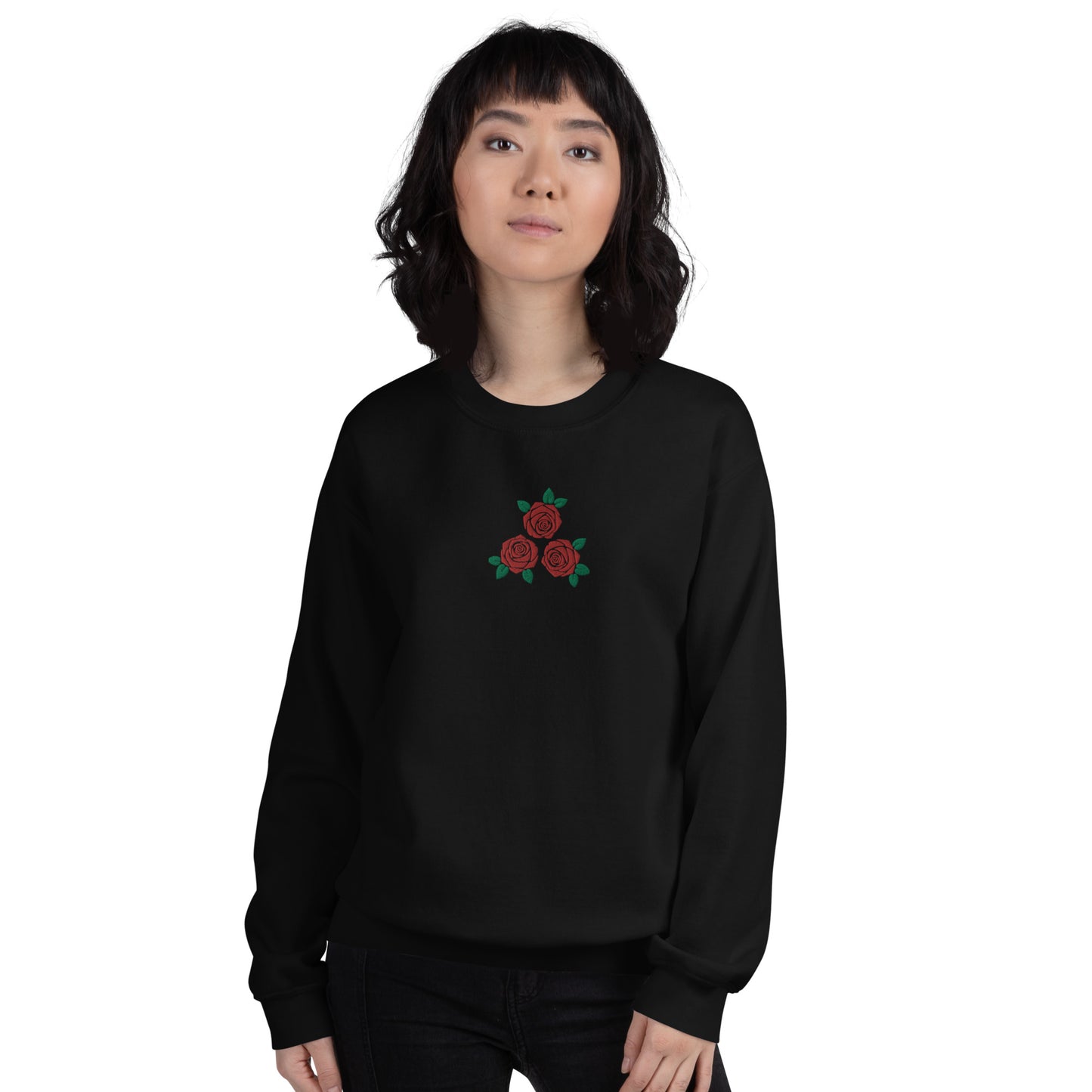 Rose's Embroidered Women's Sweatshirt