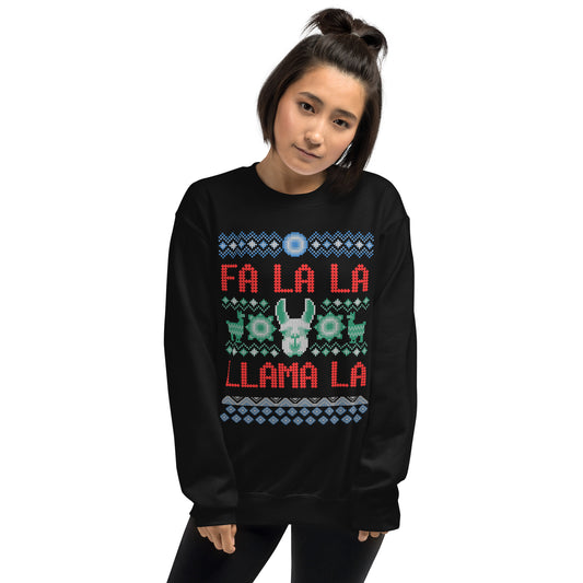 Fa La La Llama Ugly Christmas Unisex Sweatshirt