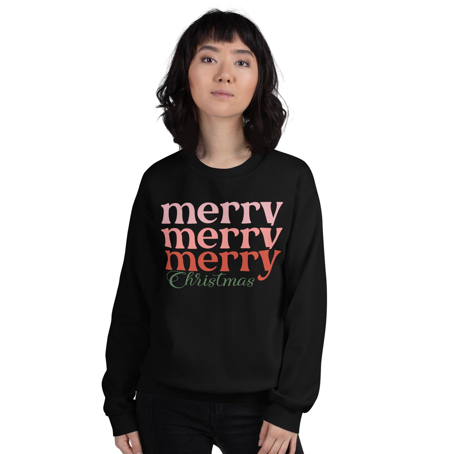 Merry Merry Merry Christmas Unisex Sweatshirt