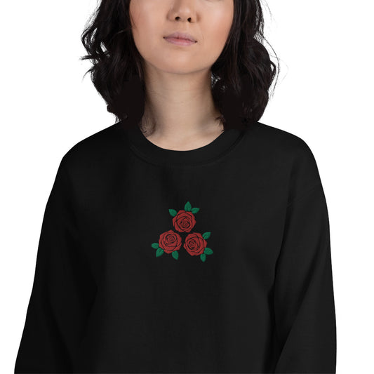 Rose's Embroidered Women's Sweatshirt