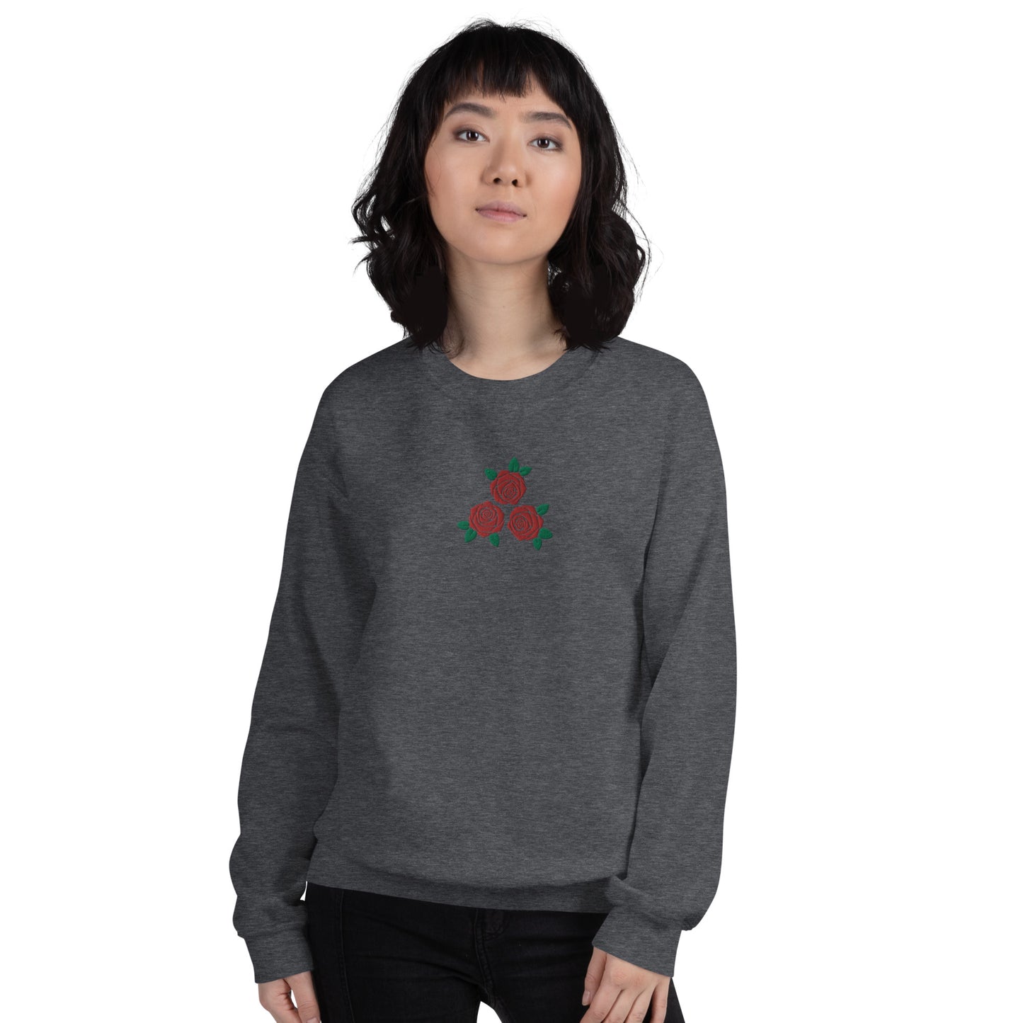 Rose's Embroidered Women's Sweatshirt