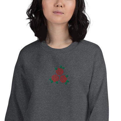 Rose's Embroidered Women's Sweatshirt