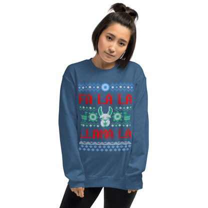 Fa La La Llama Ugly Christmas Unisex Sweatshirt