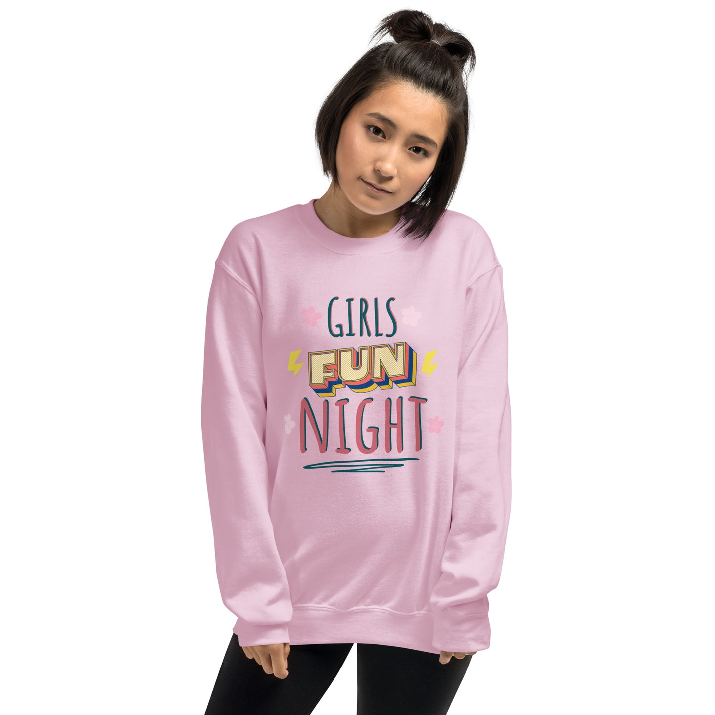 Girls Fun Night Graphic Sweatshirt