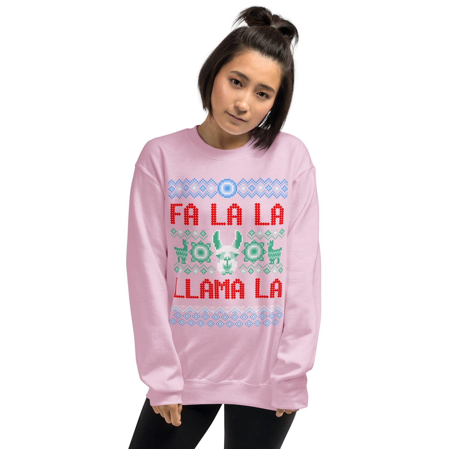 Fa La La Llama Ugly Christmas Unisex Sweatshirt