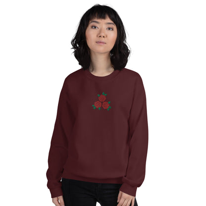 Rose's Embroidered Women's Sweatshirt