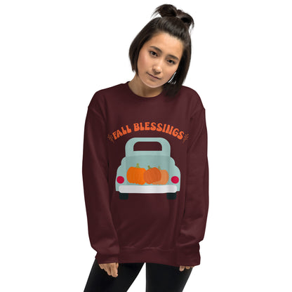 Fall Blessings In A Truck Sweatshirt