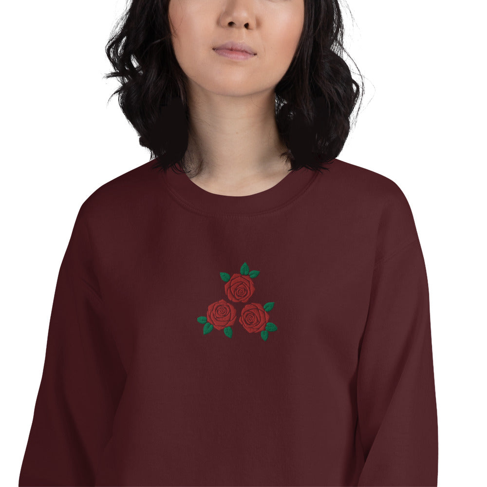 Rose's Embroidered Women's Sweatshirt