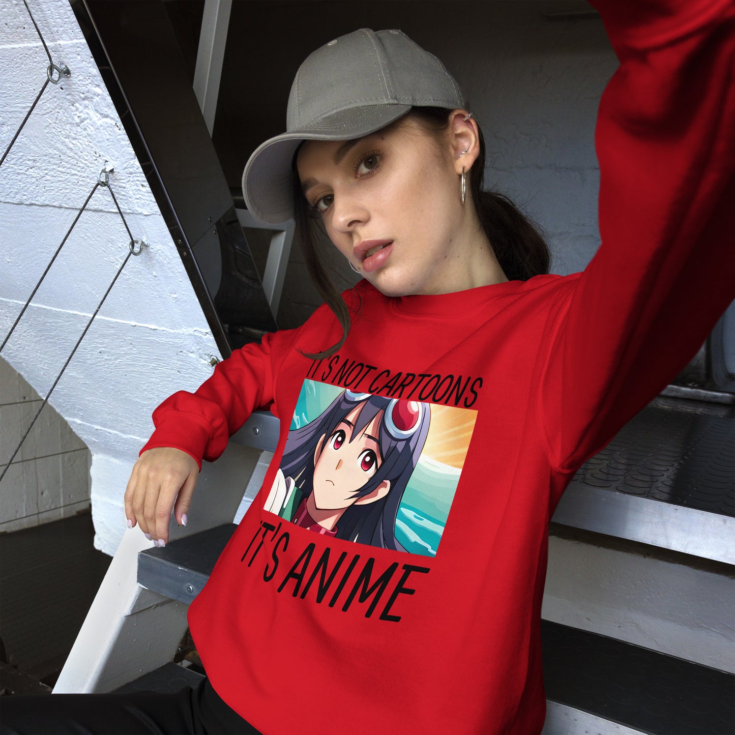 It's Not Cartoons It's Anime Unisex Sweatshirt