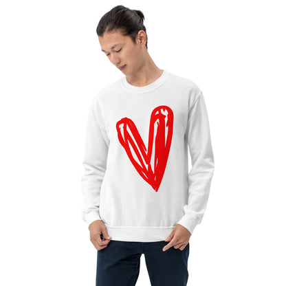Red Heart Unisex Sweatshirt