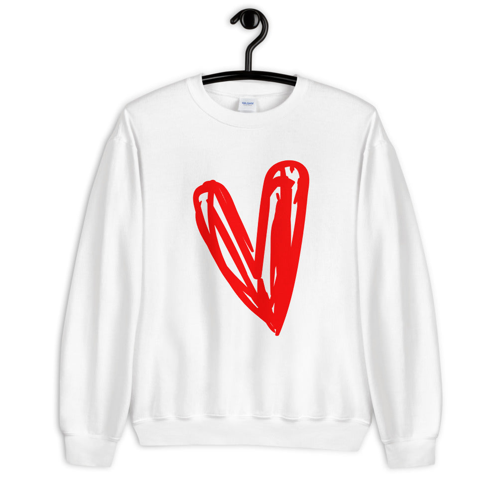 Red Heart Unisex Sweatshirt