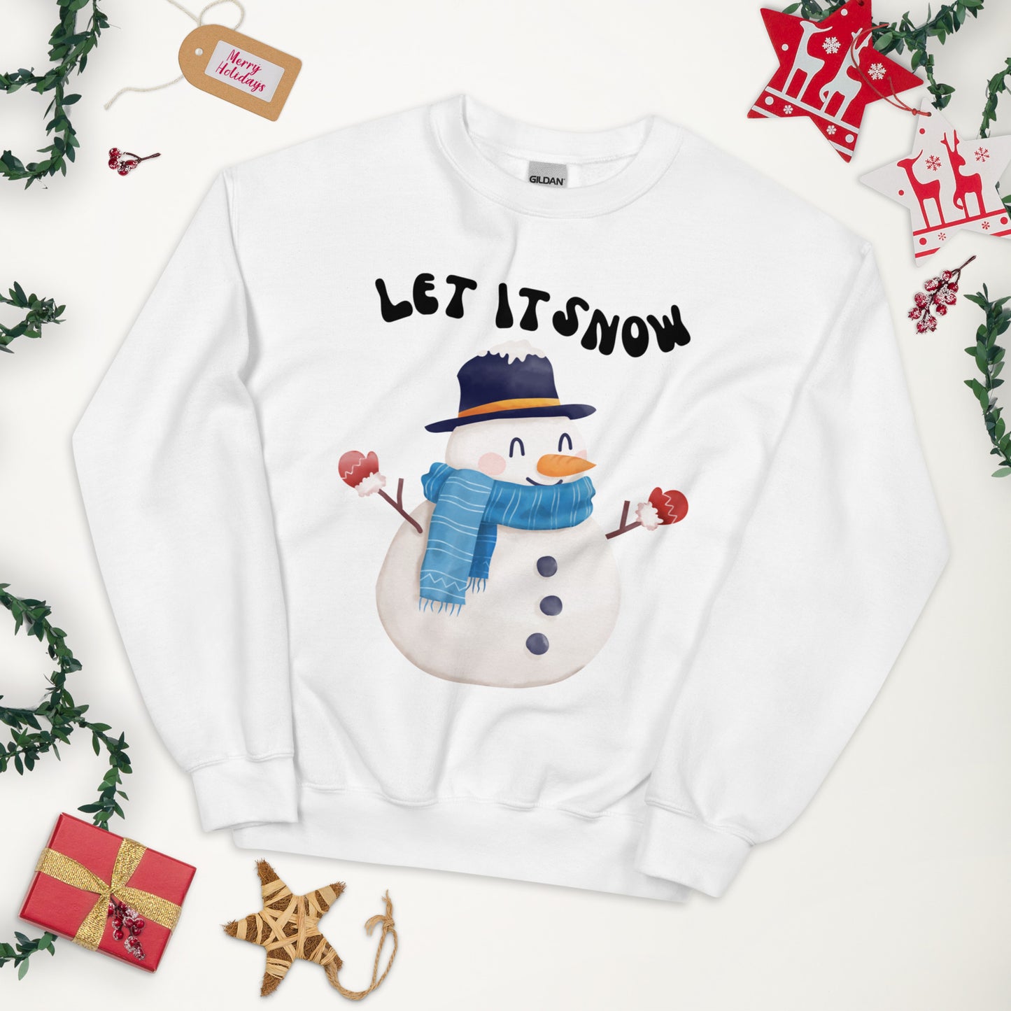 Let It Snow Snowman Sweatshirt