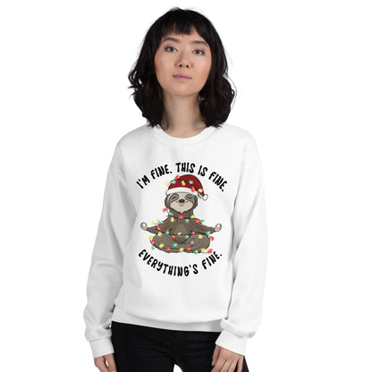 Funny Sloth Christmas Unisex Sweatshirt
