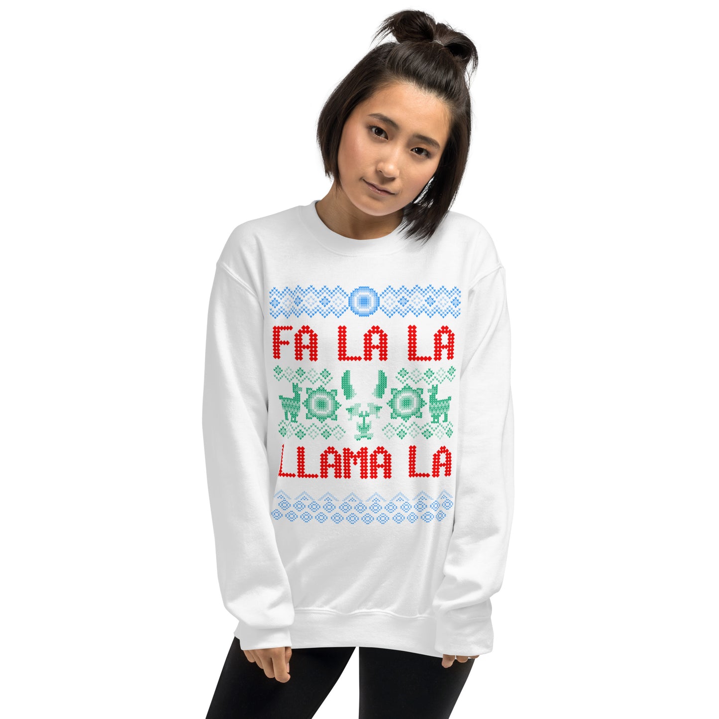 Fa La La Llama Ugly Christmas Unisex Sweatshirt