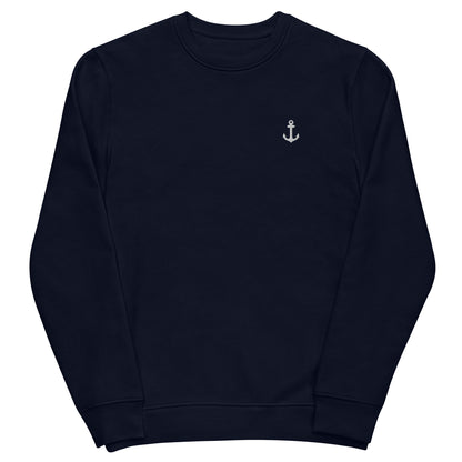 Anchor Embroidered Unisex Eco Sweatshirt