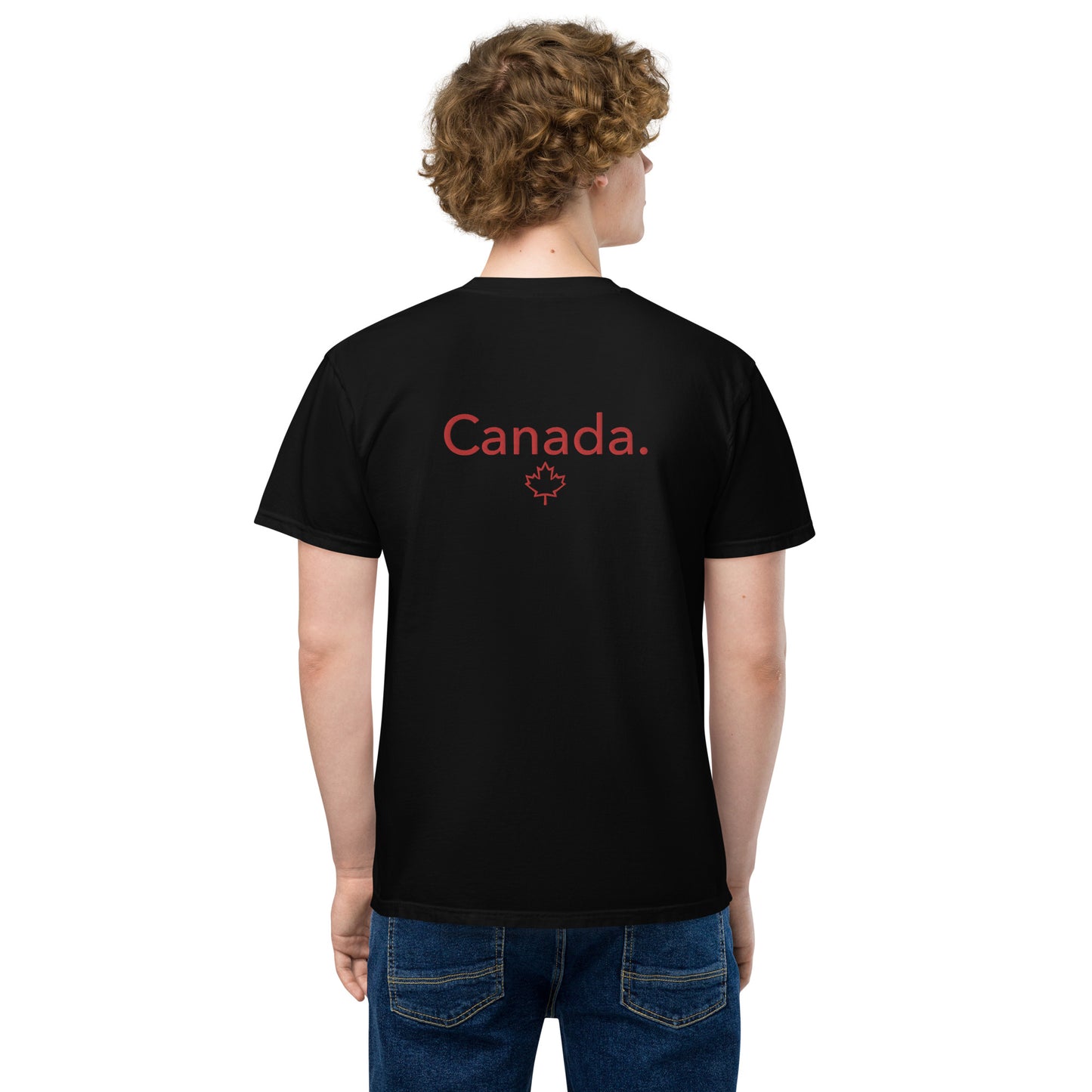 Comfort Colors Canada Embroidered Unisex Pocket T-Shirt