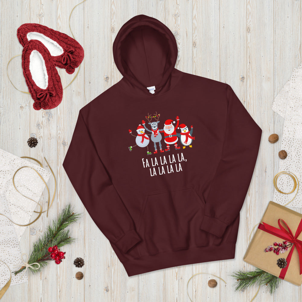 Santa and Friends Christmas Unisex Hoodie