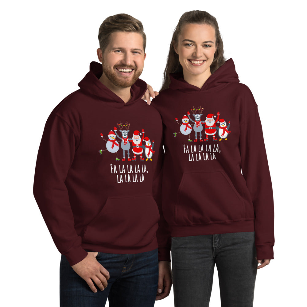 Santa and Friends Christmas Unisex Hoodie