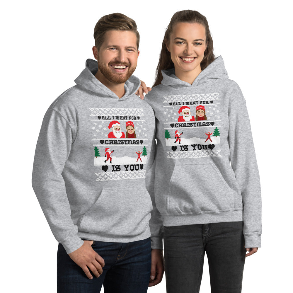 All I Want For Christmas Is You Couple Ugly Hoodie