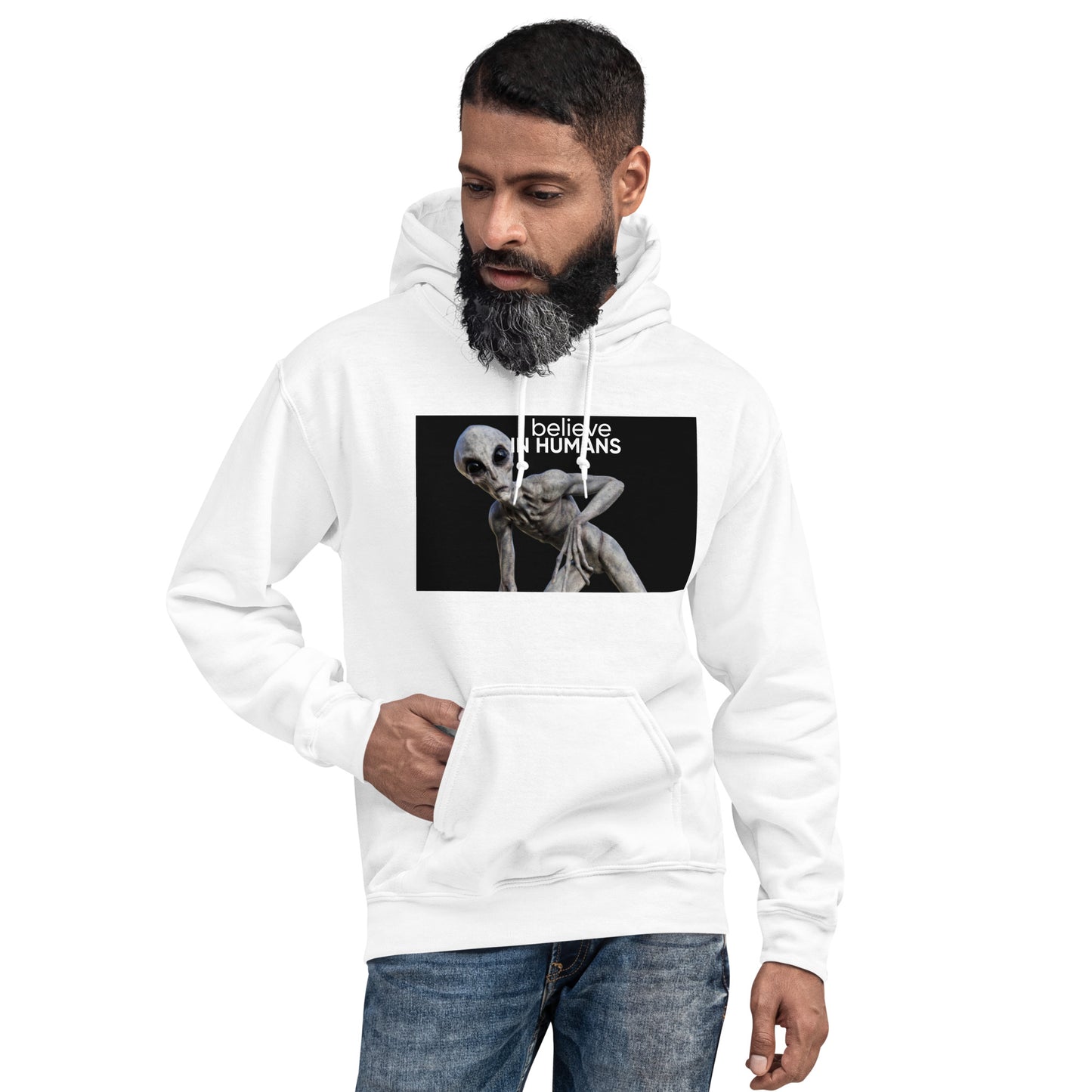 I Believe In Humans Hooded Sweatshirt