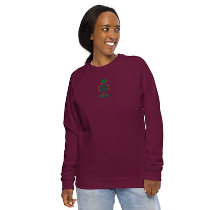 Have A Magical Holiday Embroidered Organic Raglan Sweatshirt