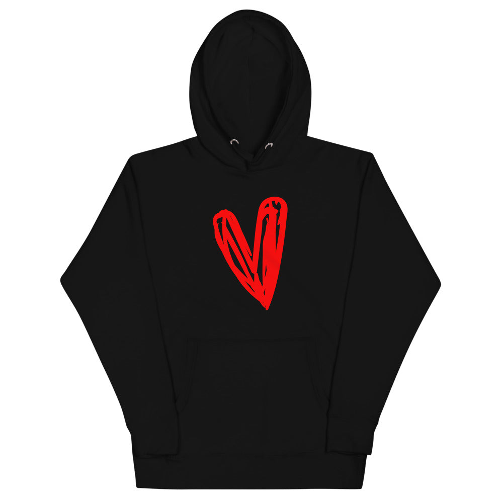 Red Heart Unisex Hoodie