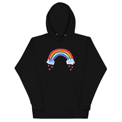 Rainbow Hearts Women's Hoodie