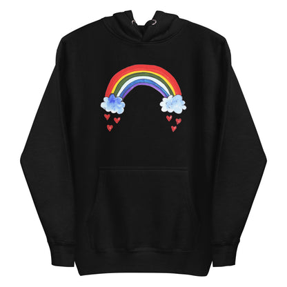 Rainbow Hearts Women's Hoodie