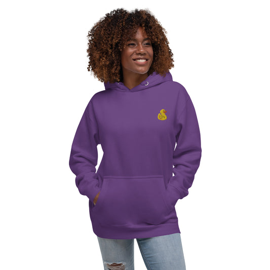 Yellow Duck Embroidered Women's Hoodie