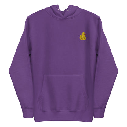 Yellow Duck Embroidered Women's Hoodie