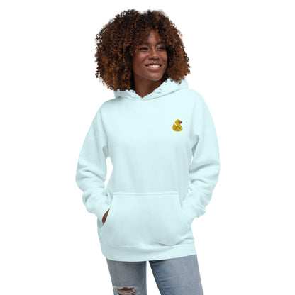 Yellow Duck Embroidered Women's Hoodie