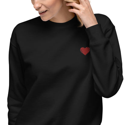 Sweetheart Embroidered Unisex Fleece Pullover